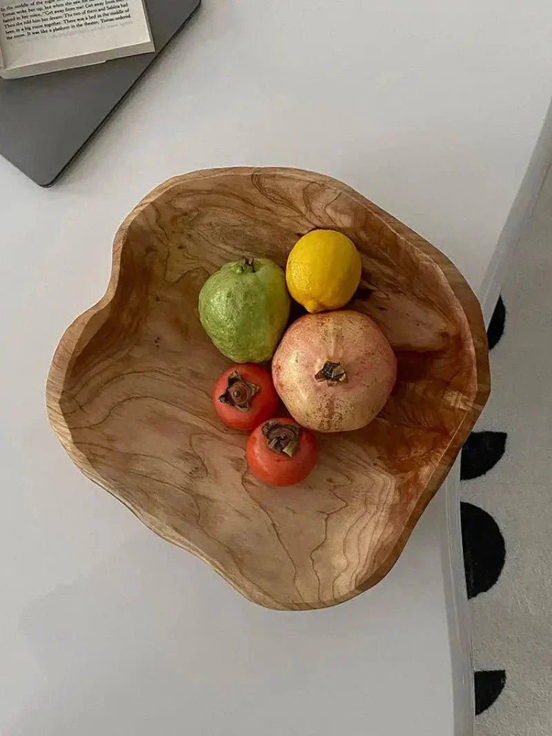 Hom & Ember – Exquisite Handcrafted Wooden Fruit Bowl for a Timeless Touch of Nature to Your Space - Hom & Ember