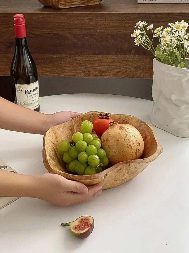 Hom & Ember – Exquisite Handcrafted Wooden Fruit Bowl for a Timeless Touch of Nature to Your Space - Hom & Ember