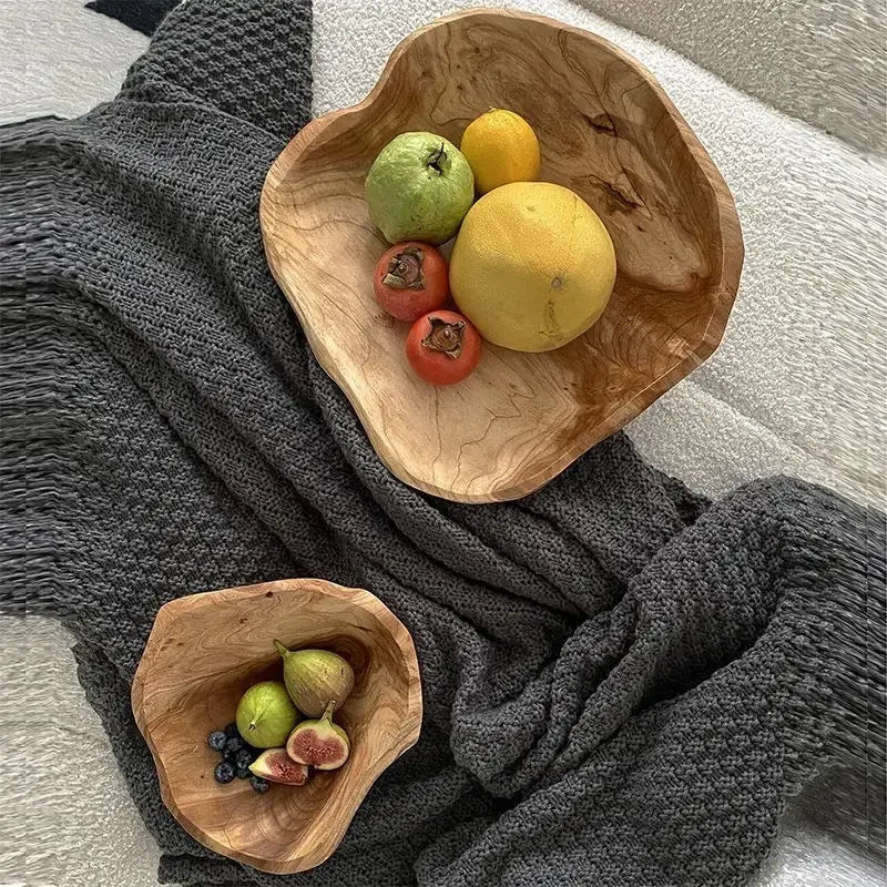 Hom & Ember – Exquisite Handcrafted Wooden Fruit Bowl for a Timeless Touch of Nature to Your Space - Hom & Ember