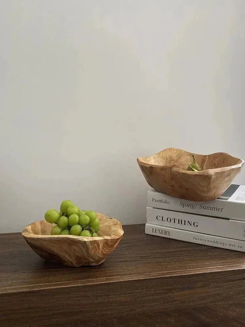 Hom & Ember – Exquisite Handcrafted Wooden Fruit Bowl for a Timeless Touch of Nature to Your Space - Hom & Ember