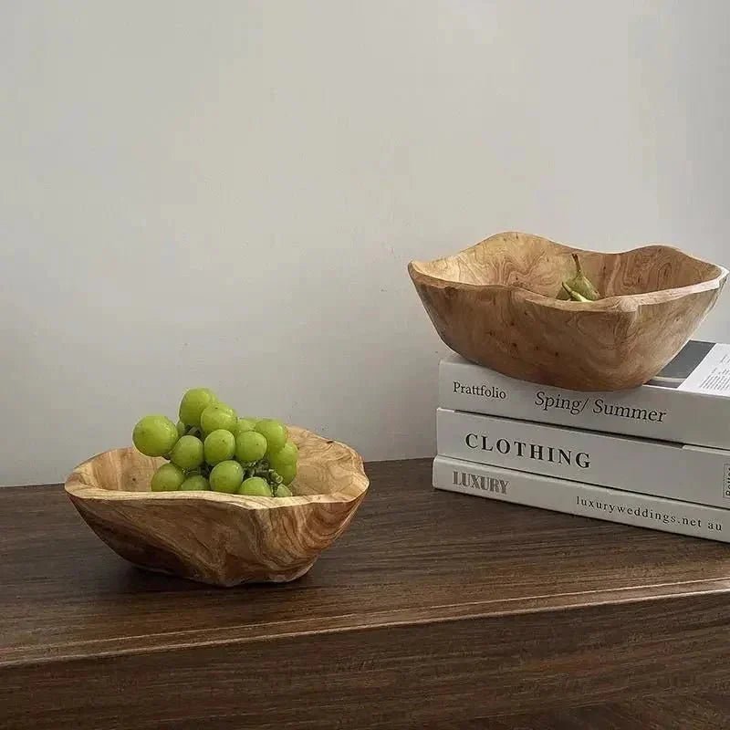 Hom & Ember – Exquisite Handcrafted Wooden Fruit Bowl for a Timeless Touch of Nature to Your Space - Hom & Ember