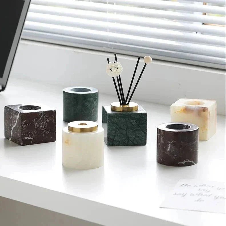 Hom & Ember – Exquisite Handmade Marble Diffuser for Elegant Spaces and Serene Ambiance - Hom & Ember