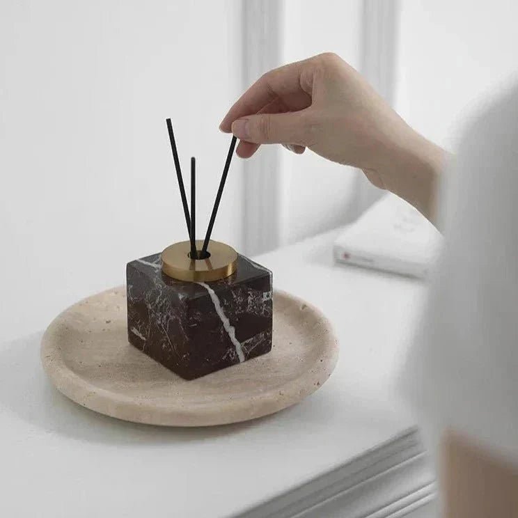 Hom & Ember – Exquisite Handmade Marble Diffuser for Elegant Spaces and Serene Ambiance - Hom & Ember