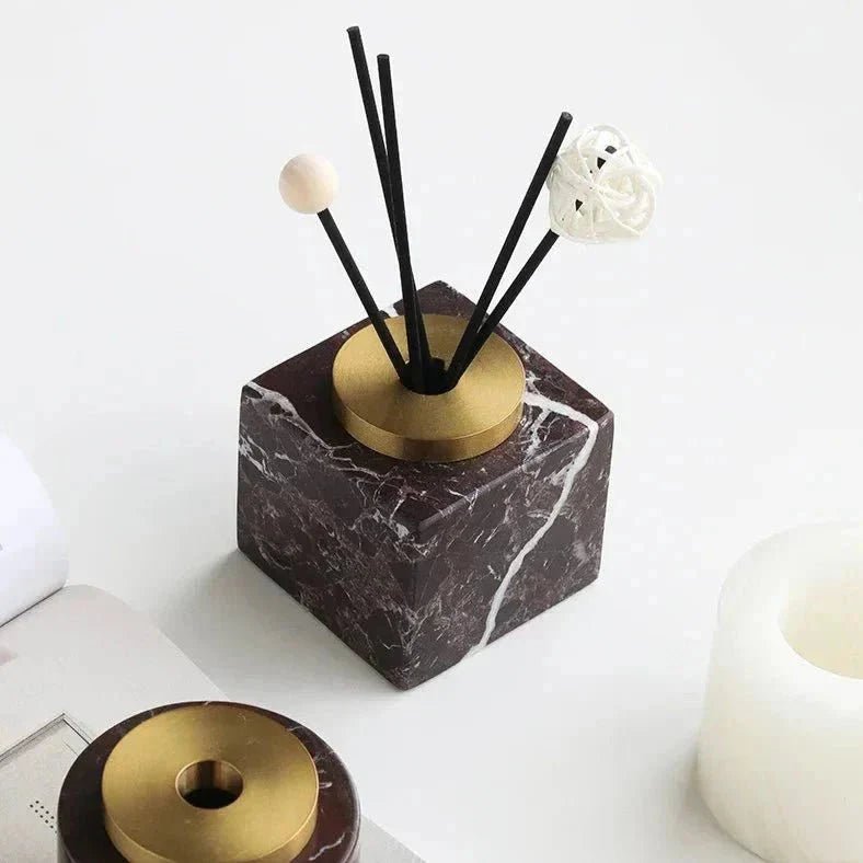 Hom & Ember – Exquisite Handmade Marble Diffuser for Elegant Spaces and Serene Ambiance - Hom & Ember