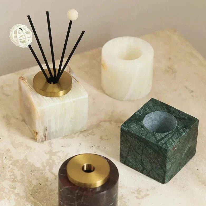 Hom & Ember – Exquisite Handmade Marble Diffuser for Elegant Spaces and Serene Ambiance - Hom & Ember