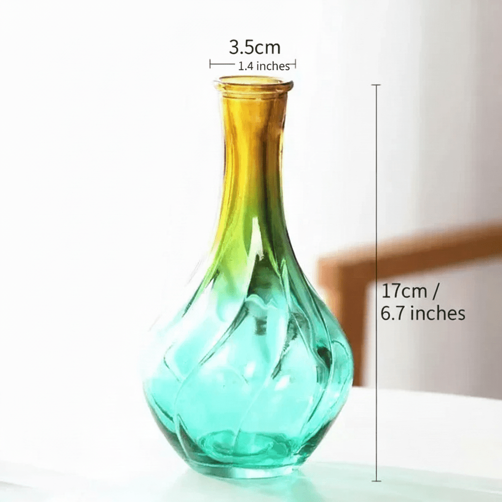 Hom & Ember – Exquisite Scandinavian - Inspired Glass Vase for Elegant Interiors with Timeless Charm - Hom & Ember