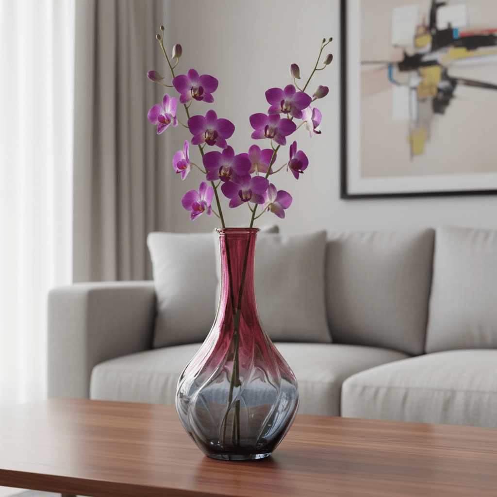 Hom & Ember – Exquisite Scandinavian - Inspired Glass Vase for Elegant Interiors with Timeless Charm - Hom & Ember