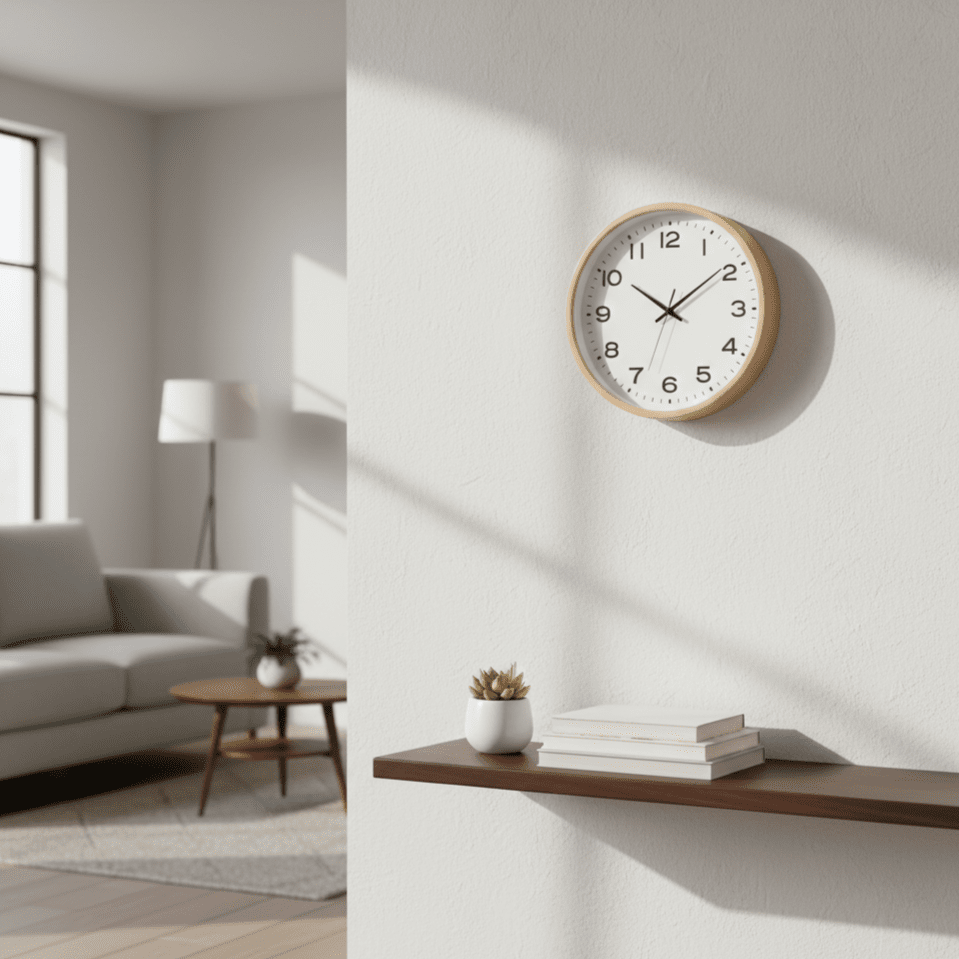 Hom & Ember – Exquisite Scandinavian Wooden Wall Clock for a Touch of Modern Elegance - Hom & Ember