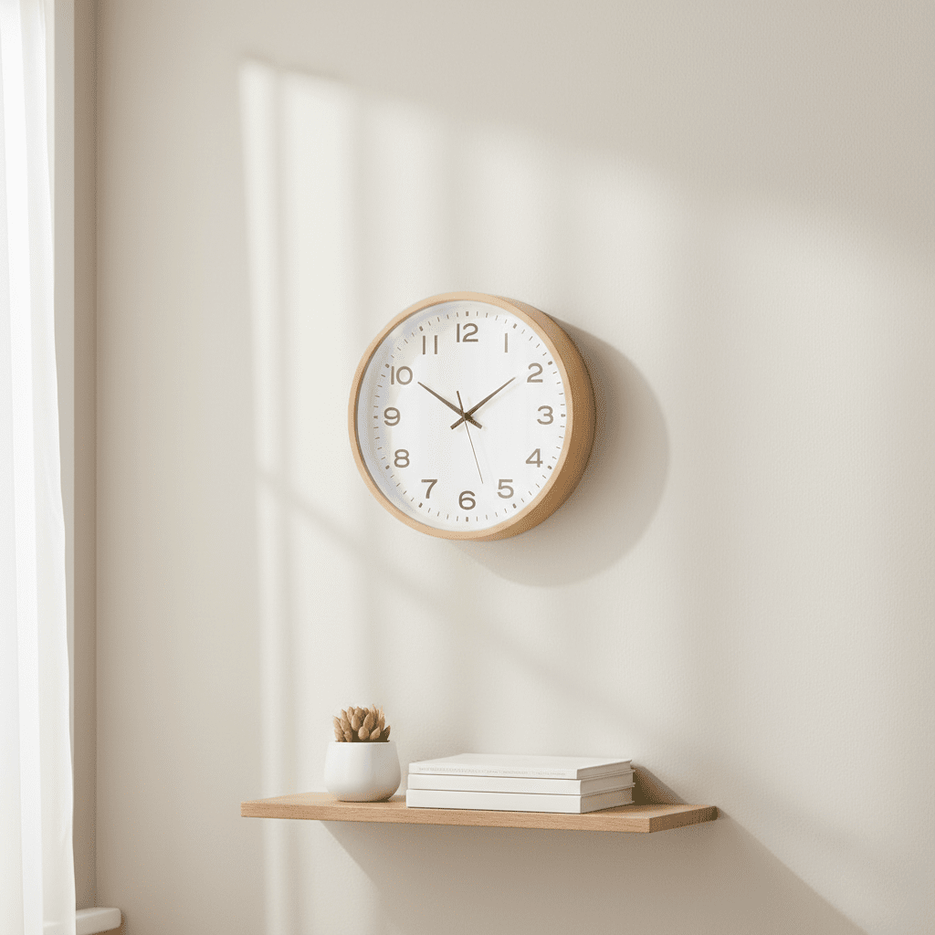 Hom & Ember – Exquisite Scandinavian Wooden Wall Clock for a Touch of Modern Elegance - Hom & Ember
