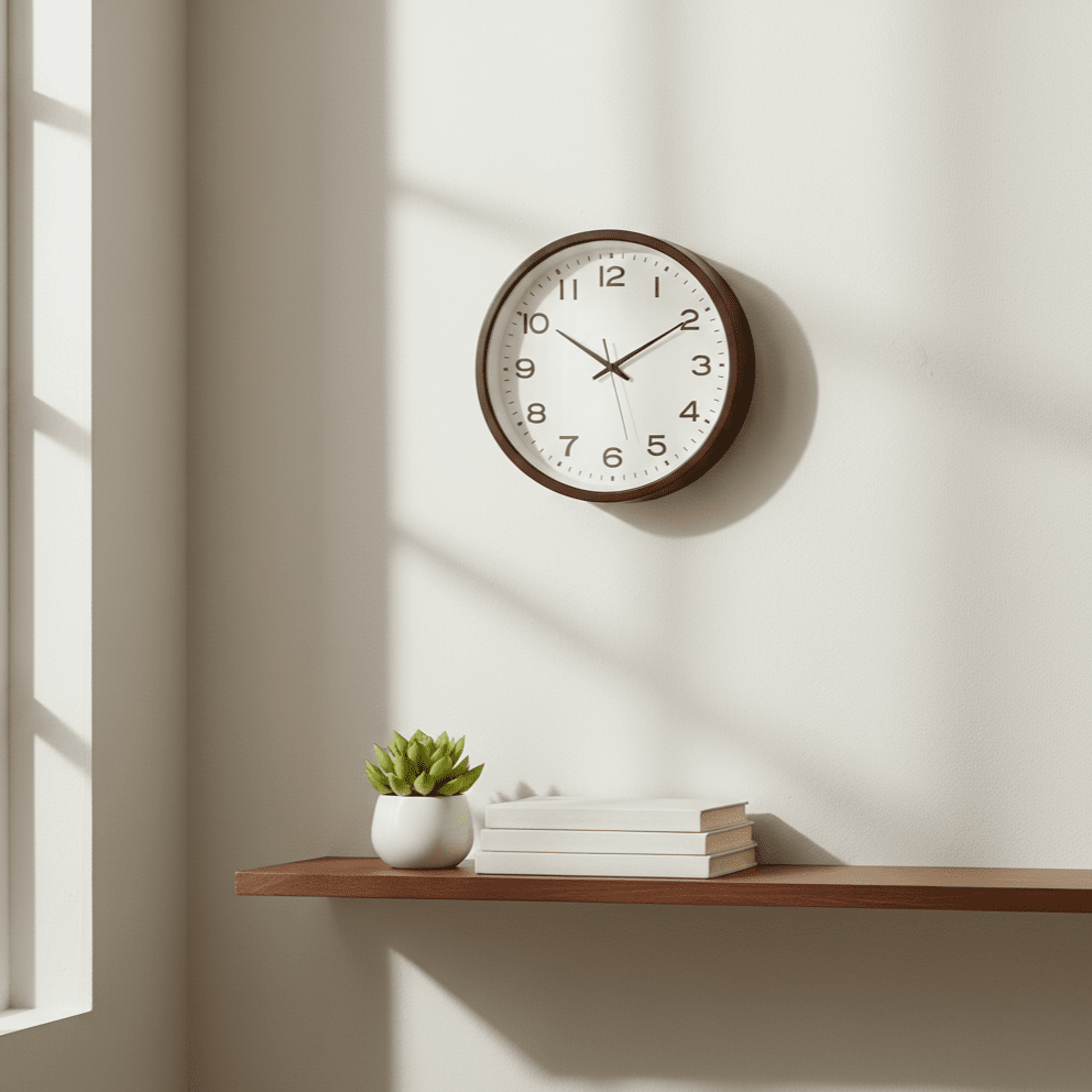 Hom & Ember – Exquisite Scandinavian Wooden Wall Clock for a Touch of Modern Elegance - Hom & Ember