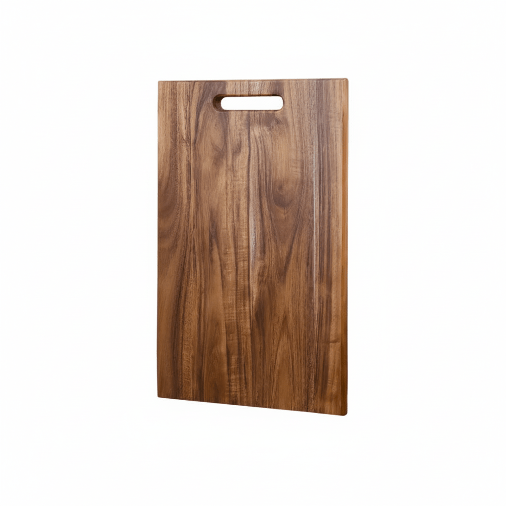 Hom & Ember – Exquisite Solid Wood Chopping Board with Handle for Sophisticated Culinary Masterpieces - Hom & Ember