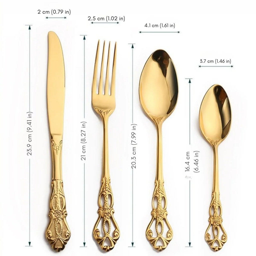 Hom & Ember – Exquisite Stainless Steel Cutlery Set for Modern Dining with Timeless Elegance - Hom & Ember