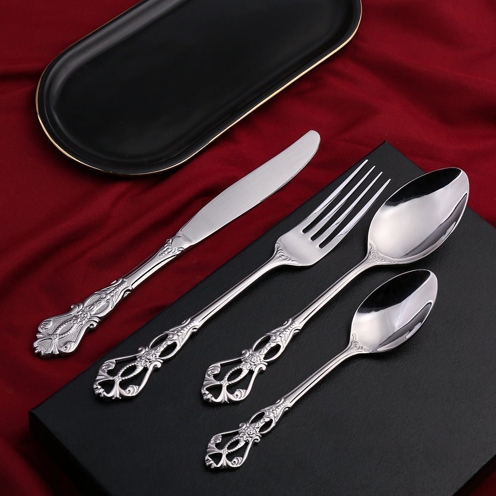 Hom & Ember – Exquisite Stainless Steel Cutlery Set for Modern Dining with Timeless Elegance - Hom & Ember