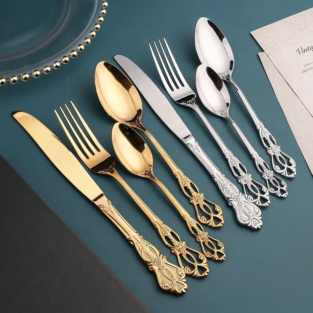 Hom & Ember – Exquisite Stainless Steel Cutlery Set for Modern Dining with Timeless Elegance - Hom & Ember