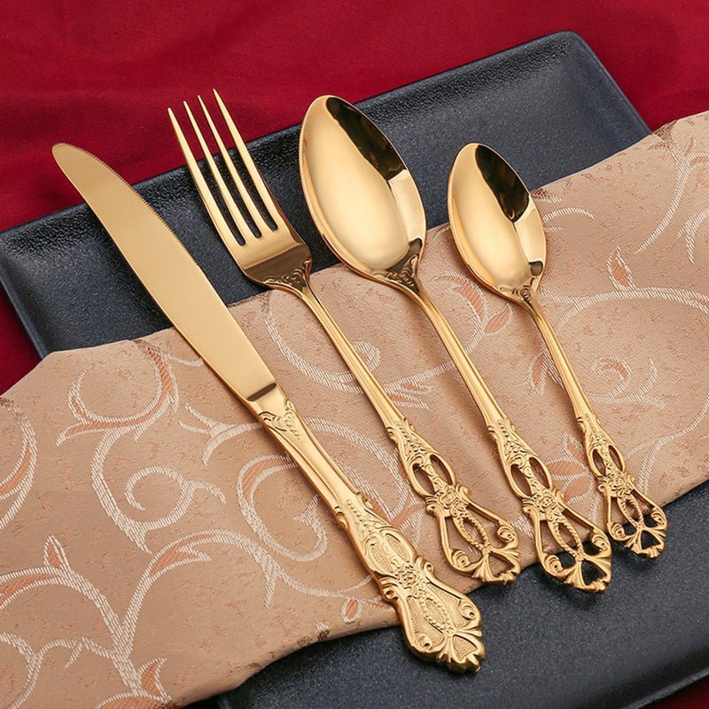 Hom & Ember – Exquisite Stainless Steel Cutlery Set for Modern Dining with Timeless Elegance - Hom & Ember