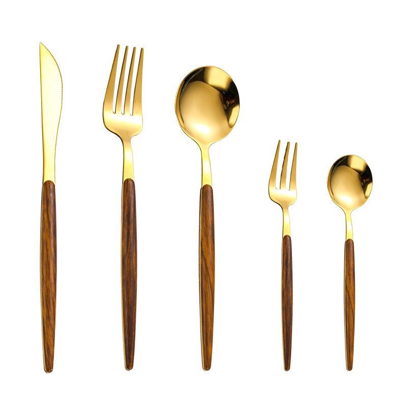 Hom & Ember – Exquisite Timber Cutlery Ensemble for a Refined Dining Experience - Hom & Ember