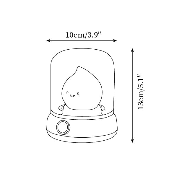 Hom & Ember – Flame LED Night Light - Hom & Ember