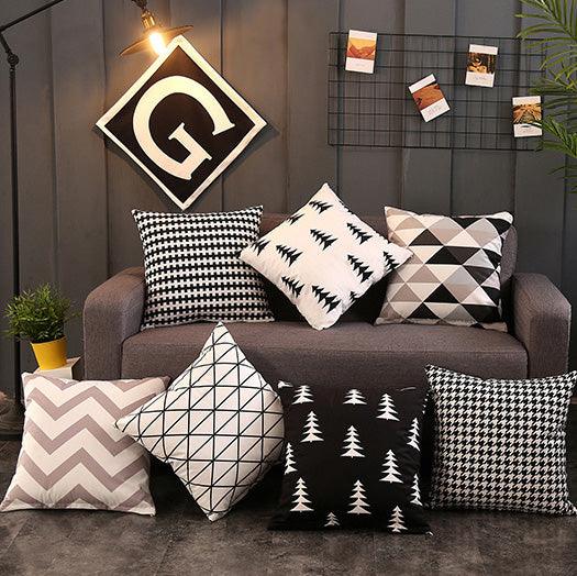 Hom & Ember – Geometric Abstract Decorative Cushion Covers for a Stylish Interior - Hom & Ember