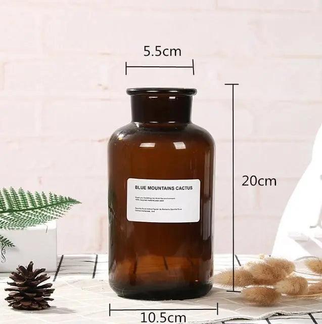 Hom & Ember – Glass Bottle Vase - Hom & Ember