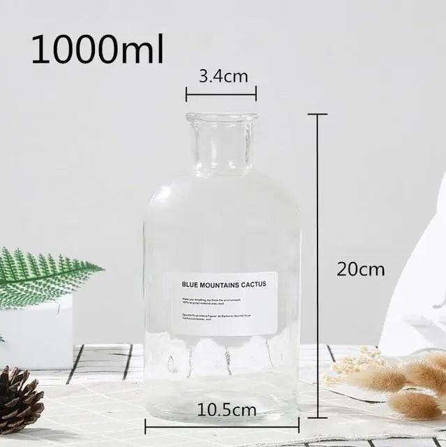 Hom & Ember – Glass Bottle Vase - Hom & Ember