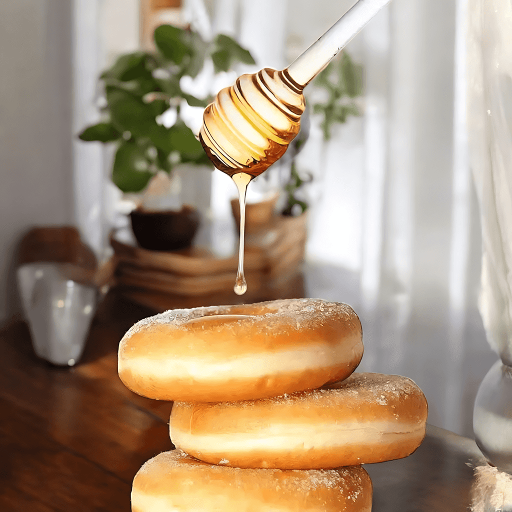 Hom & Ember – Glass Honey Jar with Drip - Free Design - Hom & Ember