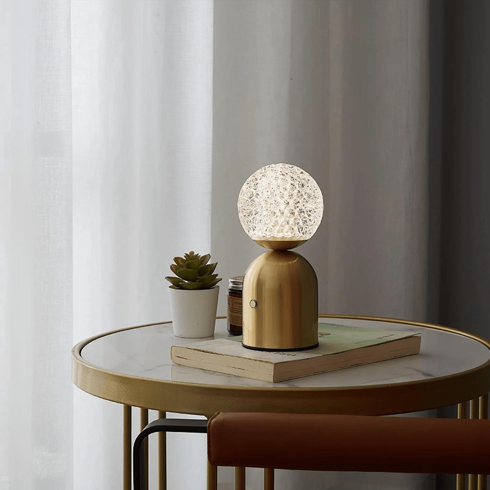 Hom & Ember – Golden Veil Wireless Lamp - Hom & Ember