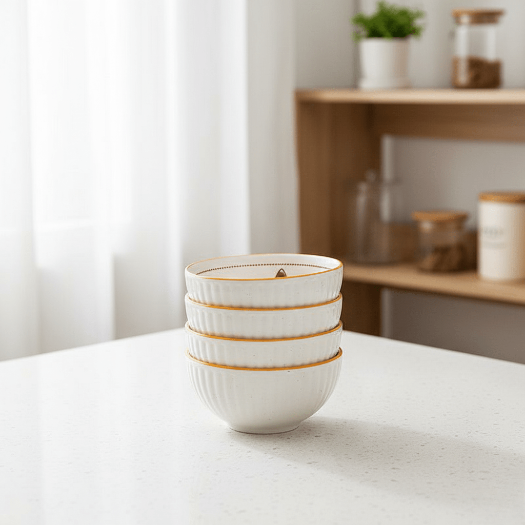 Hom & Ember – Hand - painted Ceramic Bowl with Animal Cartoon Design - Hom & Ember