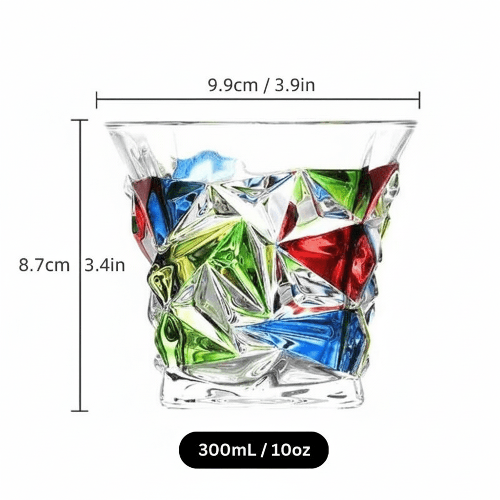 Hom & Ember – Hand - Painted Italian Crystal Glasses for a Touch of Elegance - Hom & Ember