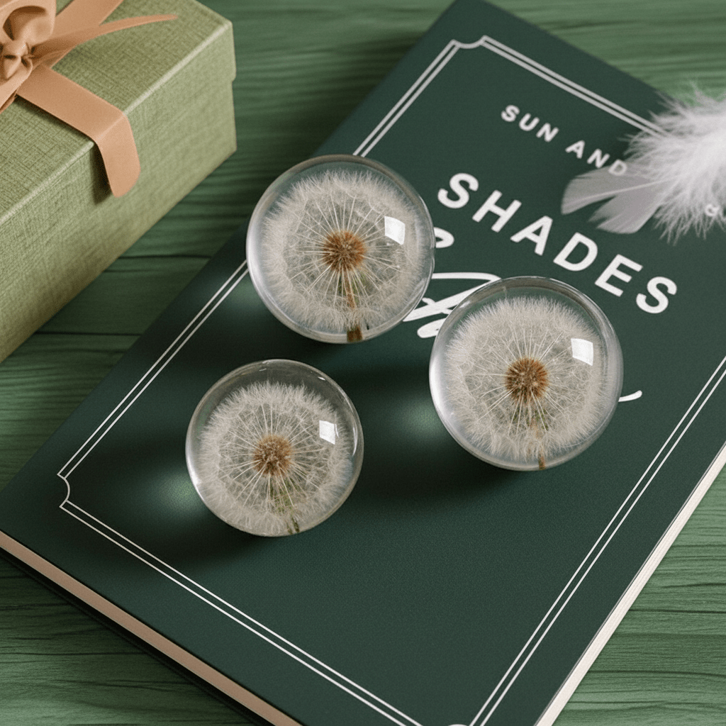 Hom & Ember – I See A Bright Future Dandelion Crystal Ball for a Touch of Whimsy - Hom & Ember