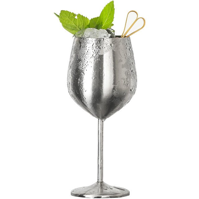 Hom & Ember – Ibiza Stainless Steel Goblet for a Sleek and Modern Look - Hom & Ember