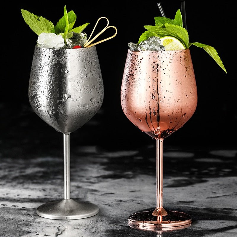 Hom & Ember – Ibiza Stainless Steel Goblet for a Sleek and Modern Look - Hom & Ember