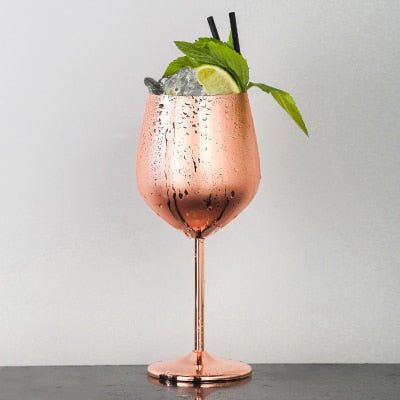 Hom & Ember – Ibiza Stainless Steel Goblet for a Sleek and Modern Look - Hom & Ember