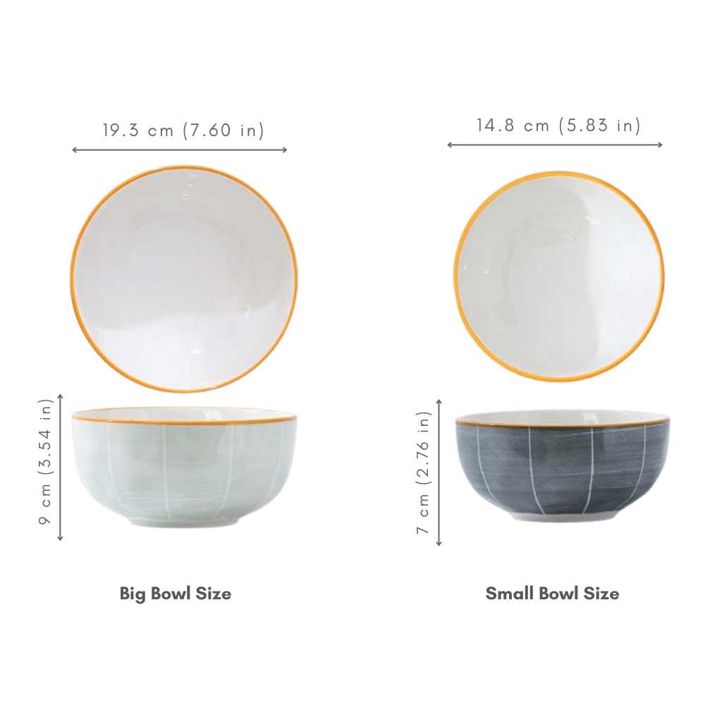 Hom & Ember – Japanese Ceramic Dinnerware Bowl Set for a Sophisticated Dining Experience - Hom & Ember