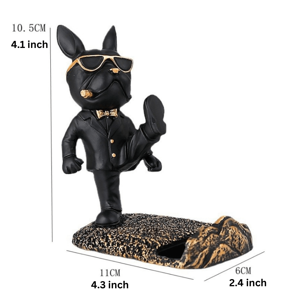 Hom & Ember – Kung Fu Bulldog Phone Stand - Hom & Ember