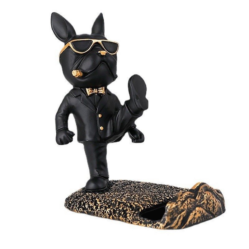 Hom & Ember – Kung Fu Bulldog Phone Stand - Hom & Ember
