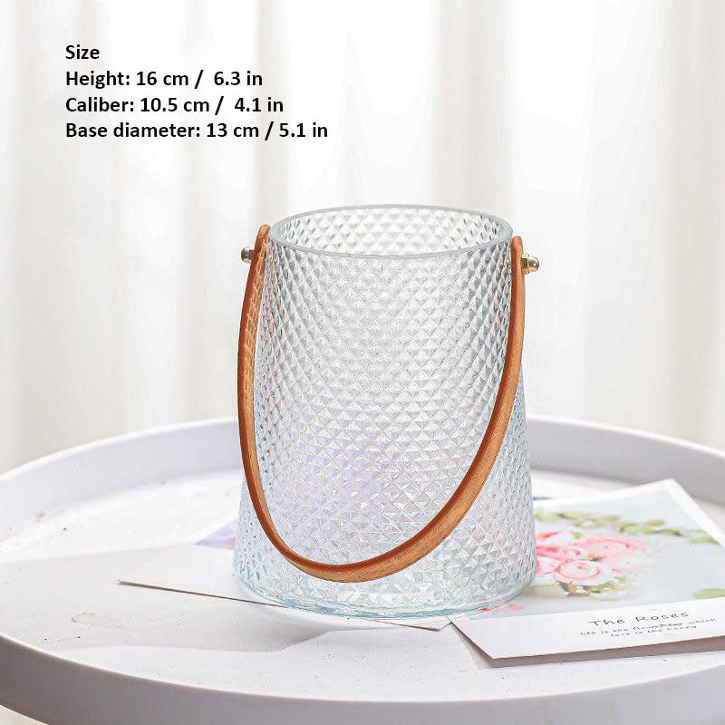 Hom & Ember – Leather Tote Vase Set - Hom & Ember