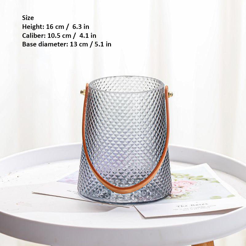 Hom & Ember – Leather Tote Vase Set - Hom & Ember