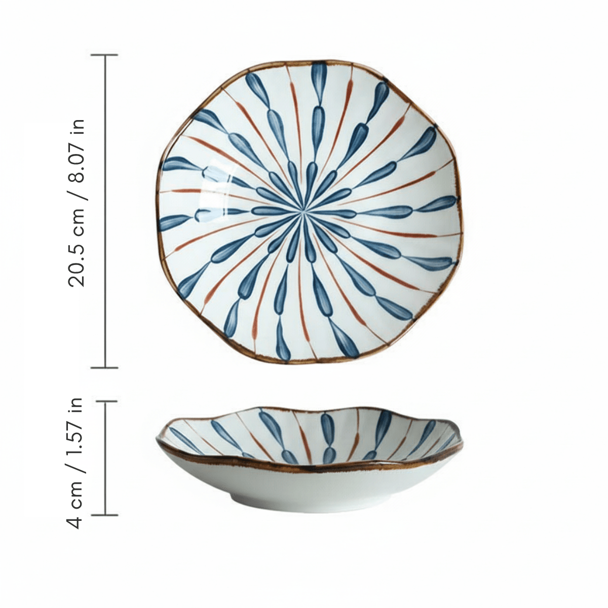 Hom & Ember – Lotus - Shaped Ceramic Plate Set for an Elegant Dining Experience - Hom & Ember