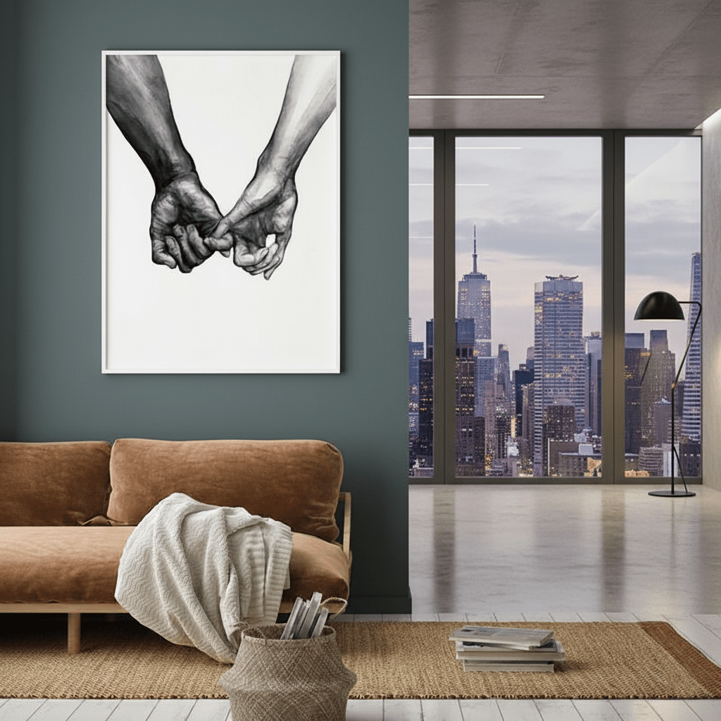 Hom & Ember - "Lovi" Modern Canvas Print - Hom & Ember