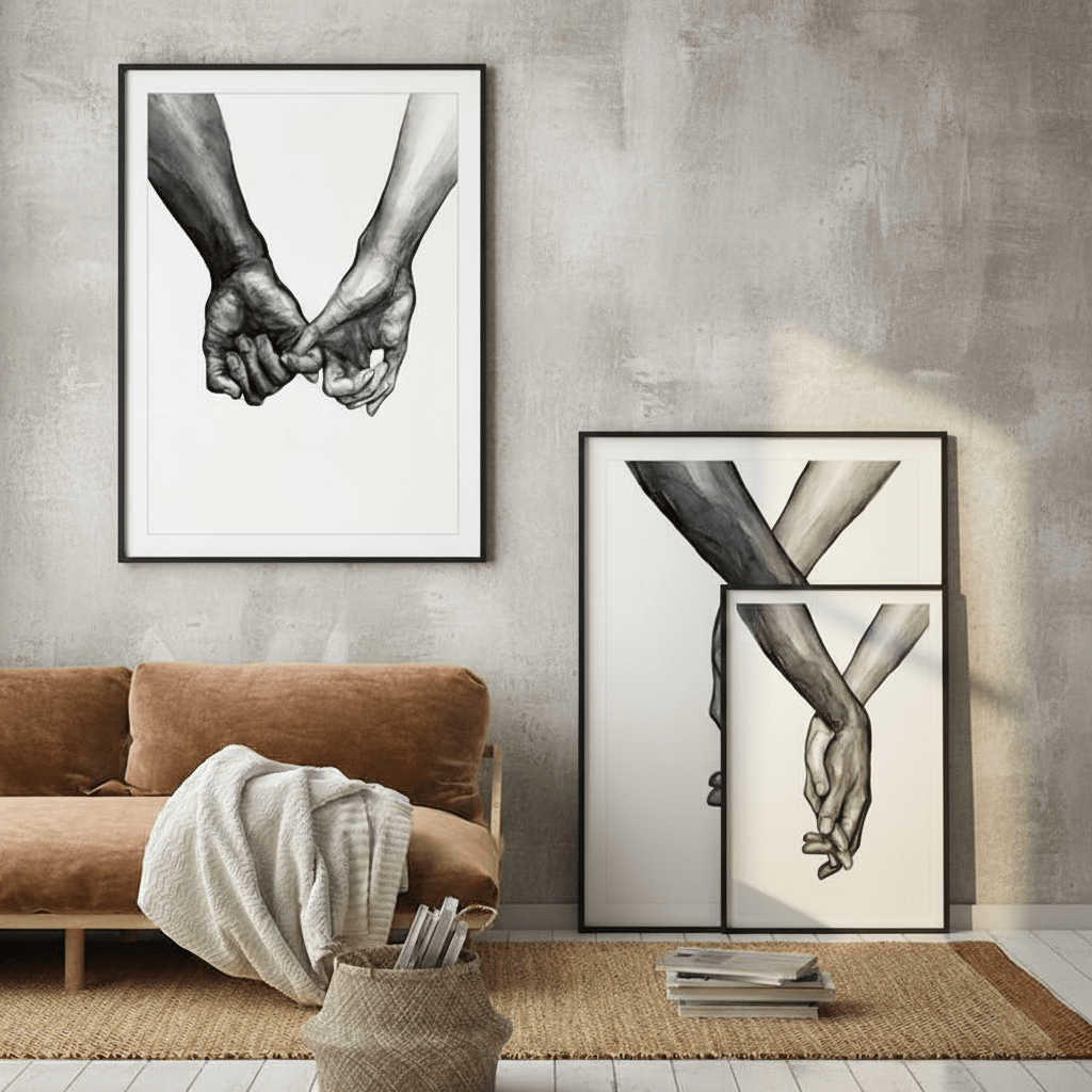 Hom & Ember - "Lovi" Modern Canvas Print - Hom & Ember