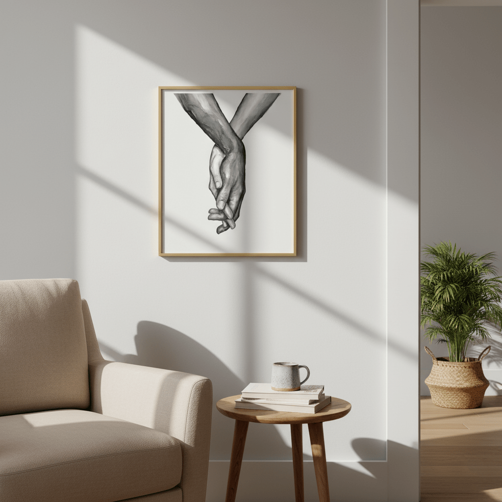 Hom & Ember - "Lovi" Modern Canvas Print - Hom & Ember