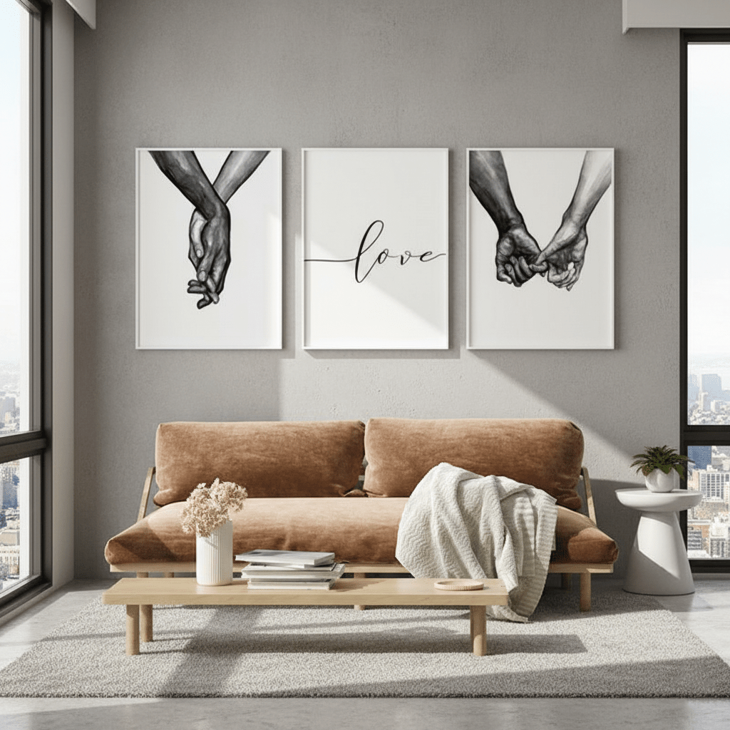 Hom & Ember - "Lovi" Modern Canvas Print - Hom & Ember