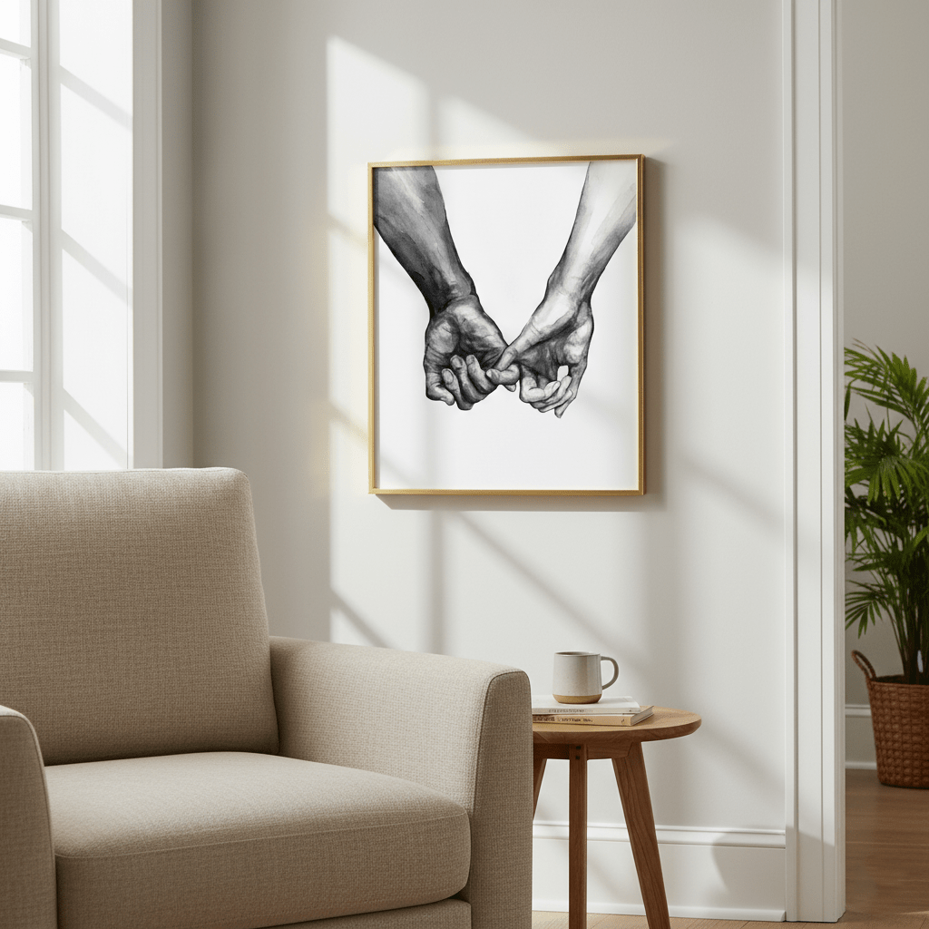 Hom & Ember - "Lovi" Modern Canvas Print - Hom & Ember