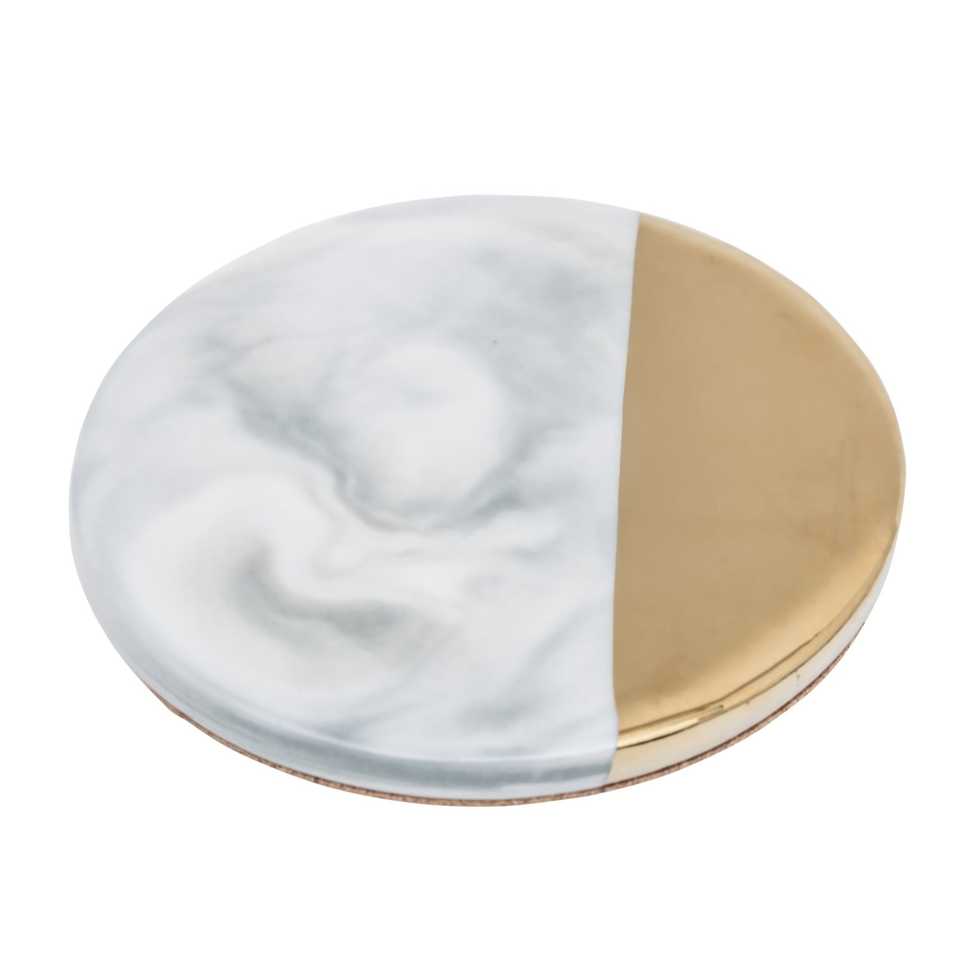 Hom & Ember – Luxe Marble Drinks Coaster for Elegant Settings - Hom & Ember
