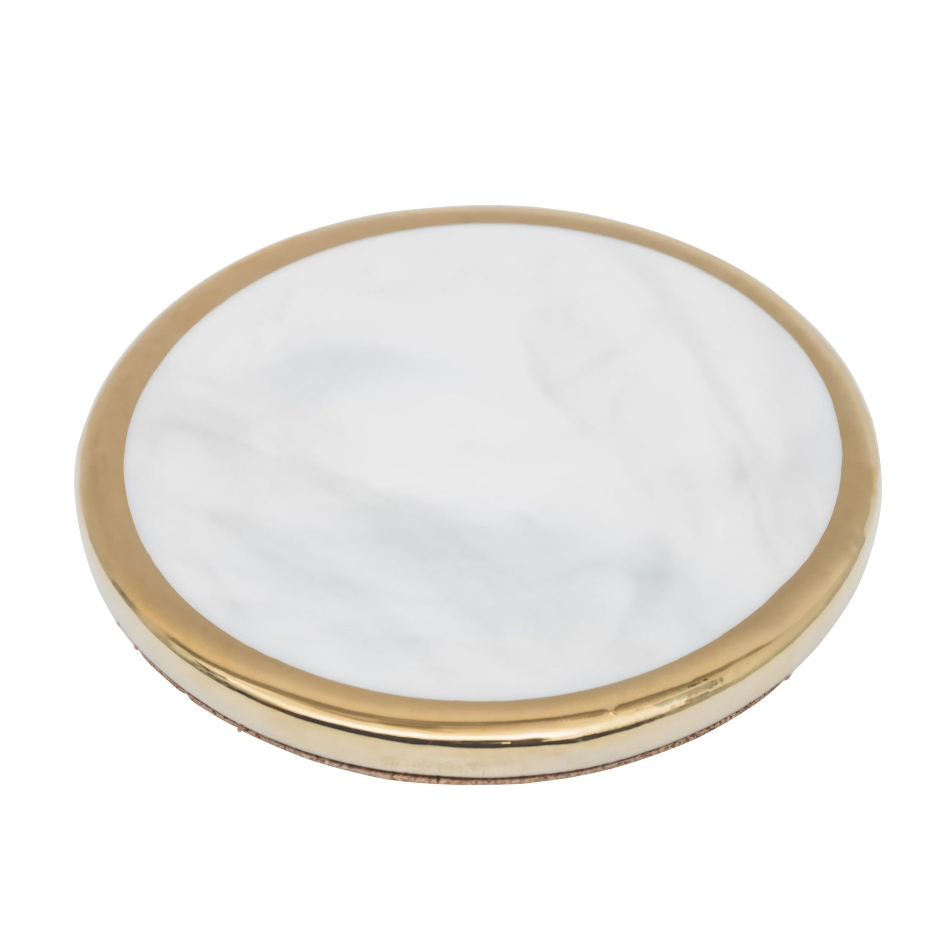 Hom & Ember – Luxe Marble Drinks Coaster for Elegant Settings - Hom & Ember