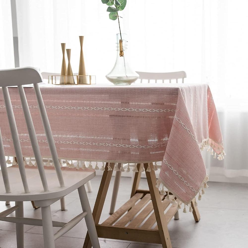 Hom & Ember – Luxurious Cotton and Linen Tablecloth for a Stylish Dining Room - Hom & Ember