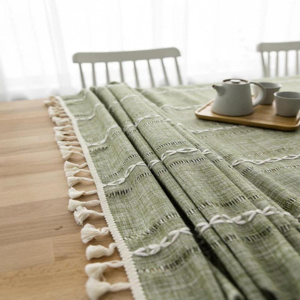 Hom & Ember – Luxurious Cotton and Linen Tablecloth for a Stylish Dining Room - Hom & Ember