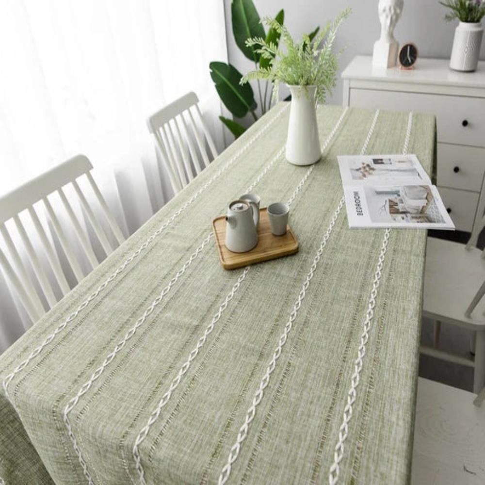 Hom & Ember – Luxurious Cotton and Linen Tablecloth for a Stylish Dining Room - Hom & Ember
