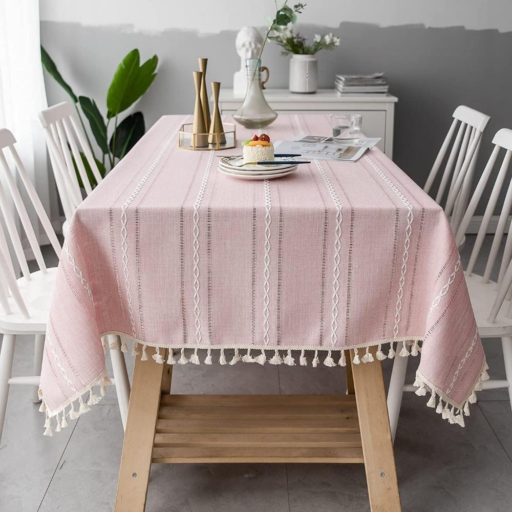 Hom & Ember – Luxurious Cotton and Linen Tablecloth for a Stylish Dining Room - Hom & Ember