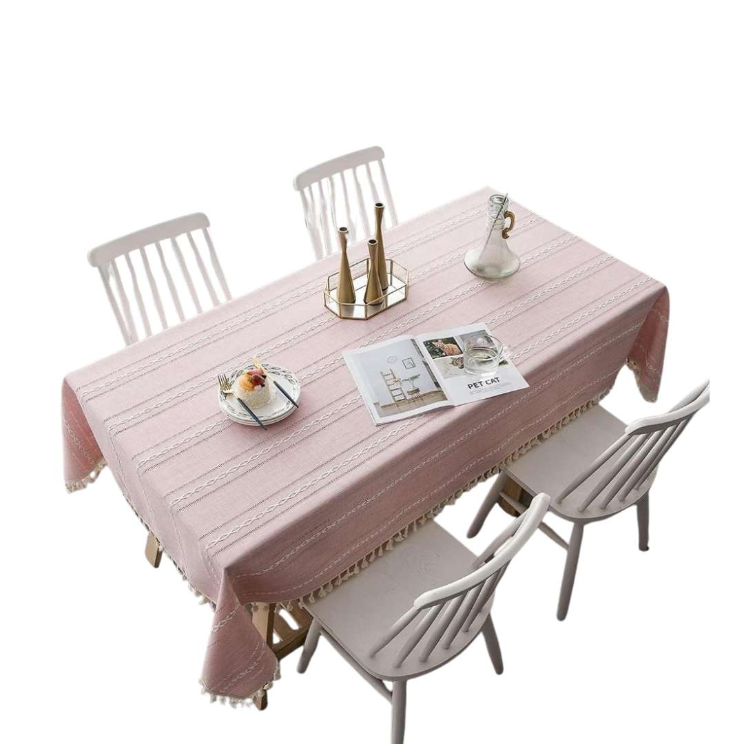 Hom & Ember – Luxurious Cotton and Linen Tablecloth for a Stylish Dining Room - Hom & Ember